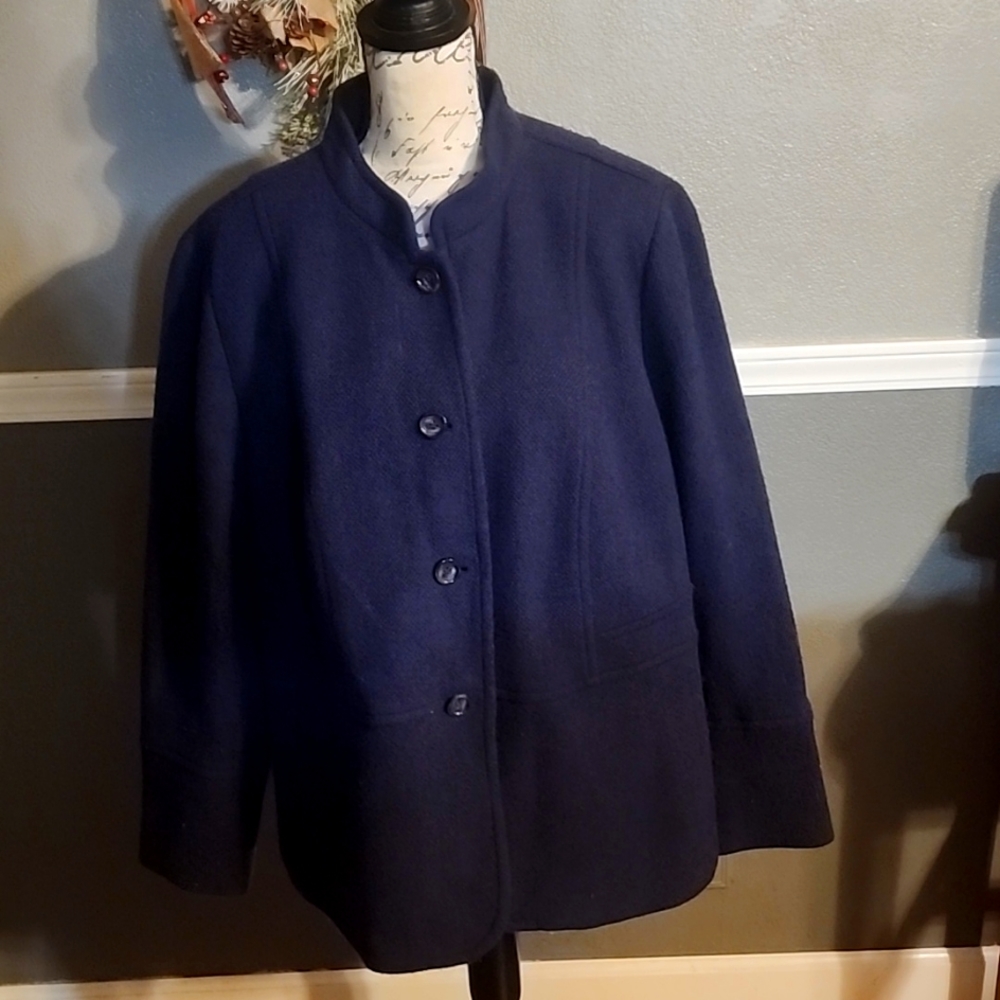 Talbots wool womens plus size jacket